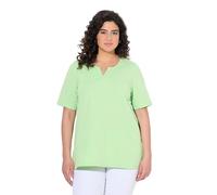Ulla Popken T- Shirt, A-Linie, Tunika-Ausschnitt, Halbarm, Vert, 54-56 Femmes