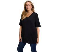 Ulla Popken 515283 T-Shirt Femme - Noir (schwarz 10) - 56/58