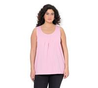 gs1 data protected company 4069787000005 Top, Zierfalten, A-Linie, Rundhals, Ärmellos, Modal T-Shirt, Rose, 48-50 Femmes