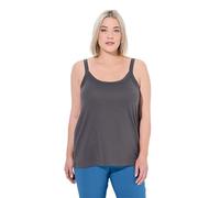 Ulla Popken Femme Grandes Tailles Top Spaghetti, Jersey Doux Gris Graphite 50+ 728664110-50+