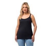 Ulla Popken Femme Grandes Tailles Top Spaghetti, Jersey Doux Marine 46+ 728664130-46+