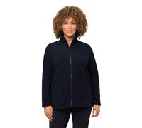 Ulla Popken Sweat-Jacke Maillot de survêtement, Marine, 60-62 Femme