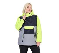 Ulla Popken Femme Grandes Tailles Veste Technique HYPRAR, imperméable, ffermeture à glissière à Double Sens Gris Souris 54+ 845115183-54+