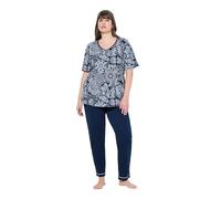 Ulla Popken Femme Pyjama Bleu Nuit 46+