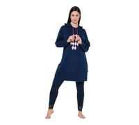 Ulla Popken Femme Pyjama Bleu Nuit 62+