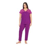 Ulla Popken Femme Pyjama Prune Clair 58+