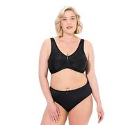Ulla Popken Femme Grandes Tailles Soutien-Gorge de Maintien, sans Armatures, Dentelle Noir 95D 659343100-95D