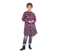 Ulla Popken Longbluse, Herzen, A-Linie, Hemdkragen, Langarm Chemisier Long, Rubis, 54-56 Femmes