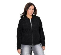 Ulla Popken Femme Veste Courte Noir 54+