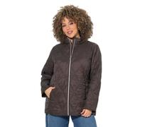 Ulla Popken Femme Veste matelassée Chocolat Noir 42+