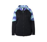Ulla Popken Femme Veste Sweat zippée Noir 54+