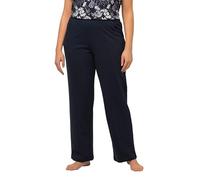 Ulla Popken Femmes Grande Taille Curvy Oversize Pull On Knit Leg Straight Leg Pocket Pants 624781, Bleu Marine, 50 Tall