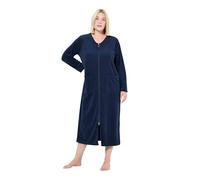 Ulla Popken FRottee-Bademantel Robe de Chambre, Bleu Nuit, 48-50 Femme