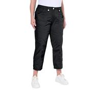 Ulla Popken Große Größen Cargohose Mit Krempelbein Pantalon, Noir, 33W / 32L Femme