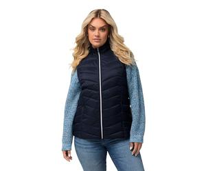 Ulla Popken Grs Hyprar Steppweste, Wasserabweisend, Veste Femme, Schwarz
