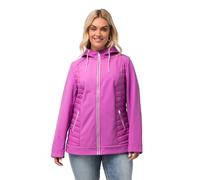 Ulla Popken Grs Hyprar Veste Shoftshell matelassée imperméable Jacket, Lilas, 50-52 Femme