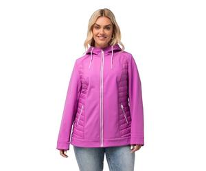Ulla Popken Grs Hyprar Veste Shoftshell Matelassée Imperméable Jacket, Lilas, 50-52 Femme