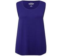 Ulla Popken Top, Classic Fit, Rundhals, Breite Träger, Ärmellos Haut, Coupe Classique, col Rond, Stretch, Bretelles Larges, sans Manches, Lilas, 50-52 Femmes