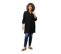 Ulla Popken Hemdbluse_818499 Chemisier Chemise, Schwarz, 54-56 Femme