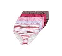 Ulla Popken Horizon 830048 Lot de 5 Slips Midi sous-vêtement, Vieux Rose, 62-64 Femmes