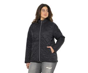 Ulla Popken Hyprar Leichtstepp-Jacke, Wasserabweisend, Recycelt Jacket, Noir, 62-64 Femmes