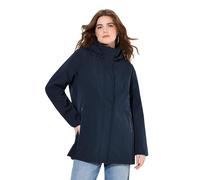 Ulla Popken Hyprar Softshelljacke, Kapuze Abnehmbar Jacket, Marine, 48-50 Femmes