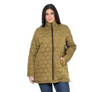 Ulla Popken Hyprar Steppjacke, Wasserabweisend, Stehkragen Vestes, Jaune Moutarde foncé, 50-52 Femmes