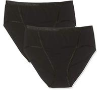 Ulla Popken Jazz-Pant 2er Pack Boxer, Noir (Schwarz 10), 44-46 Femme