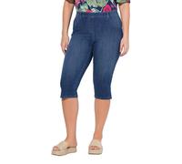 Ulla Popken Jeans-Capri Sienna, Schmales Bein, Elastikbund - Pantacourt en Jean Sienna, Jambe étroite, Taille élastique - Classique - Femme