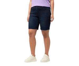Ulla Popken Jeansbermuda Basic Mous, Blue Denim, 53W / 32L Femme