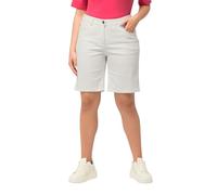 Ulla Popken Jeansbermuda Basic Mous, White Denim, 53W / 32L Femme