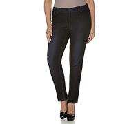 Ulla Popken Jeggings Denim M.gürtelschlaufen Jean Skinny, Bleu Foncé, 48W Femme
