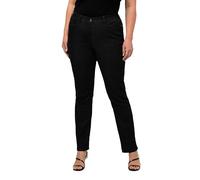 Ulla Popken Jeggings Overdyed avec passants de ceinture Pantalon Femme, Noir (Schwarz 10), 48