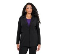 Ulla Popken Jersey-Blazer, Noir, 44-46 Grande Taille Femmes