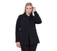 Ulla Popken Jersey-Blazer, Noir, 56-58 Femme