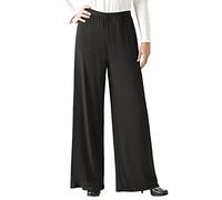 Ulla Popken Jerseyhose Pantalon, Schwarz, 50W / 30L Femme