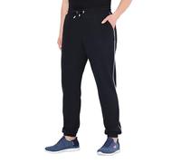 Ulla Popken Jogginghose, Akzent Pantalon décontracté, Noir, 45W / 32L Femmes