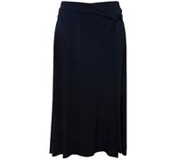 Ulla Popken Jupe avec détails noués spéciaux 829360, Marine, 44 FR/46 FR Femmes