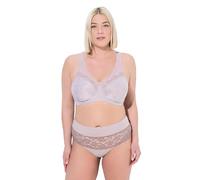 Ulla Popken Jusqu'au 145G, Soutien-Gorge de Maintien, Style brassière, rembourré et sans Armatures, Bretelles Larges, n'entaille Pas la Peau Beige 100C 659343300-100C