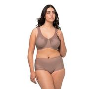 Ulla Popken Kelly Pinstripe Support Bra Soutien-Gorge, Opaque, Taupe, 120F Femme