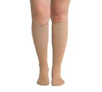 Ulla Popken Kompressions-Kniestrümpfe, Starke Stützklasse 26-9_Femmes, Beige, Taille Unique