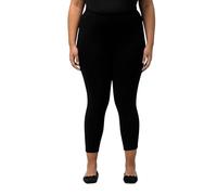 Ulla Popken Legging 7/8 Pantalon, Noir, 45W / 32L Femme