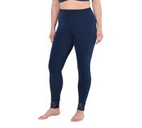 Ulla Popken Legging pour Femme avec Bande en Dentelle, Bleu Nuit, 45W / 32L