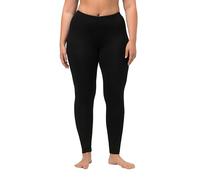 Ulla Popken Leggings, Schwarz, Noir, 50W / 32L Femme
