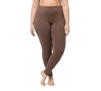 Ulla Popken Leggings, Skinny, Elastikbund, Oeko-tex Pantalon décontracté, Marron Nougat, 7XL / 32L Femmes