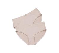 Ulla Popken Lot de 2 Slips, Beige, 56-58 Femme