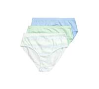 Ulla Popken Lot de 3 Slips Midi Wave 831801 sous-vêtement, Vert, 58-60 Femmes