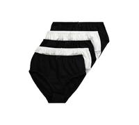 Ulla Popken Lot de 5 Slips Taille Femme, Noir et Blanc., 66-68