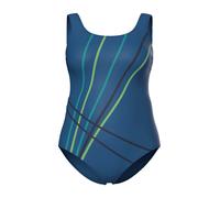 Ulla Popken Maillot de bain 'Alice' vert / citron vert / pétrole, Taille XL
