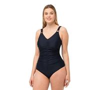 Ulla Popken Maillot de Bain Wiebke, FRontraffung Pièce, Noir, 3 Mois Femme